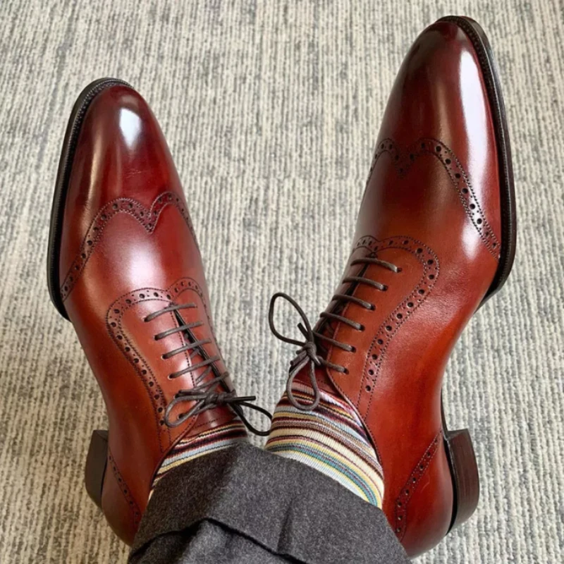 Туфли-броги XM828 мужские, однотонные, на шнуровке, короткий каблук, Нескользящие, Профессиональные удобные свадебные туфли для жениха из иску...
Туфли-броги XM828 мужские, однотонные, на шнуровке, короткий каблук, Нескользящие, Профессиональные удобные свадебные туфли для жениха из иску...