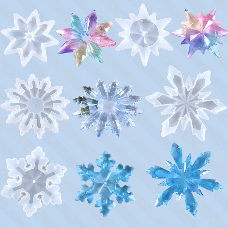 Snowflake Resin Mold Silicone Christmas Ornament Pendant Casting Mold DIY Jewelry Making Tool Crystal Epoxy Resin Mold Findings
Snowflake Resin Mold Silicone Christmas Ornament Pendant Casting Mold DIY Jewelry Making Tool Crystal Epoxy Resin Mold Findings