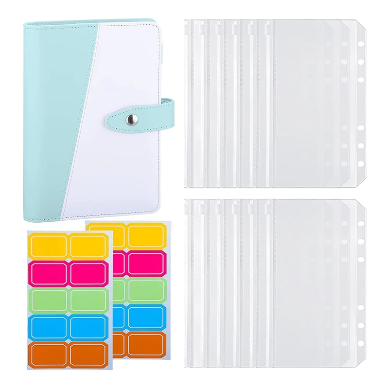 A6 PU 6-Ring Binder Budget Cover A6 Binder Pockets Expense Budget Sheets for Money Saving Cash Envelopes System
A6 PU 6-Ring Binder Budget Cover A6 Binder Pockets Expense Budget Sheets for Money Saving Cash Envelopes System