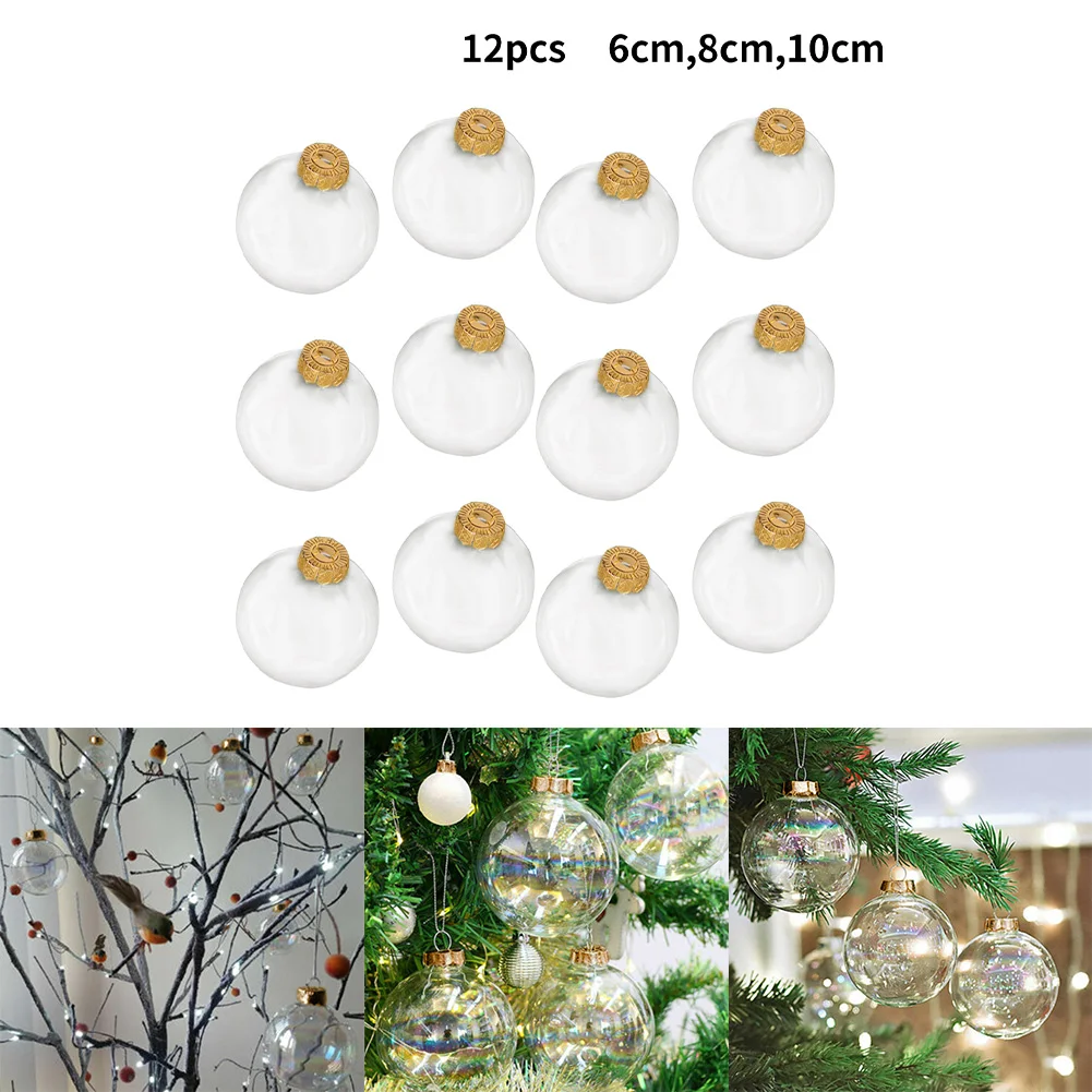 12Pcs 6/8/10cm Clear Iridescent Glass Baubles Balls Christmas Tree Ornament DIY Decor Christmas Decoration Home Decor
12Pcs 6/8/10cm Clear Iridescent Glass Baubles Balls Christmas Tree Ornament DIY Decor Christmas Decoration Home Decor