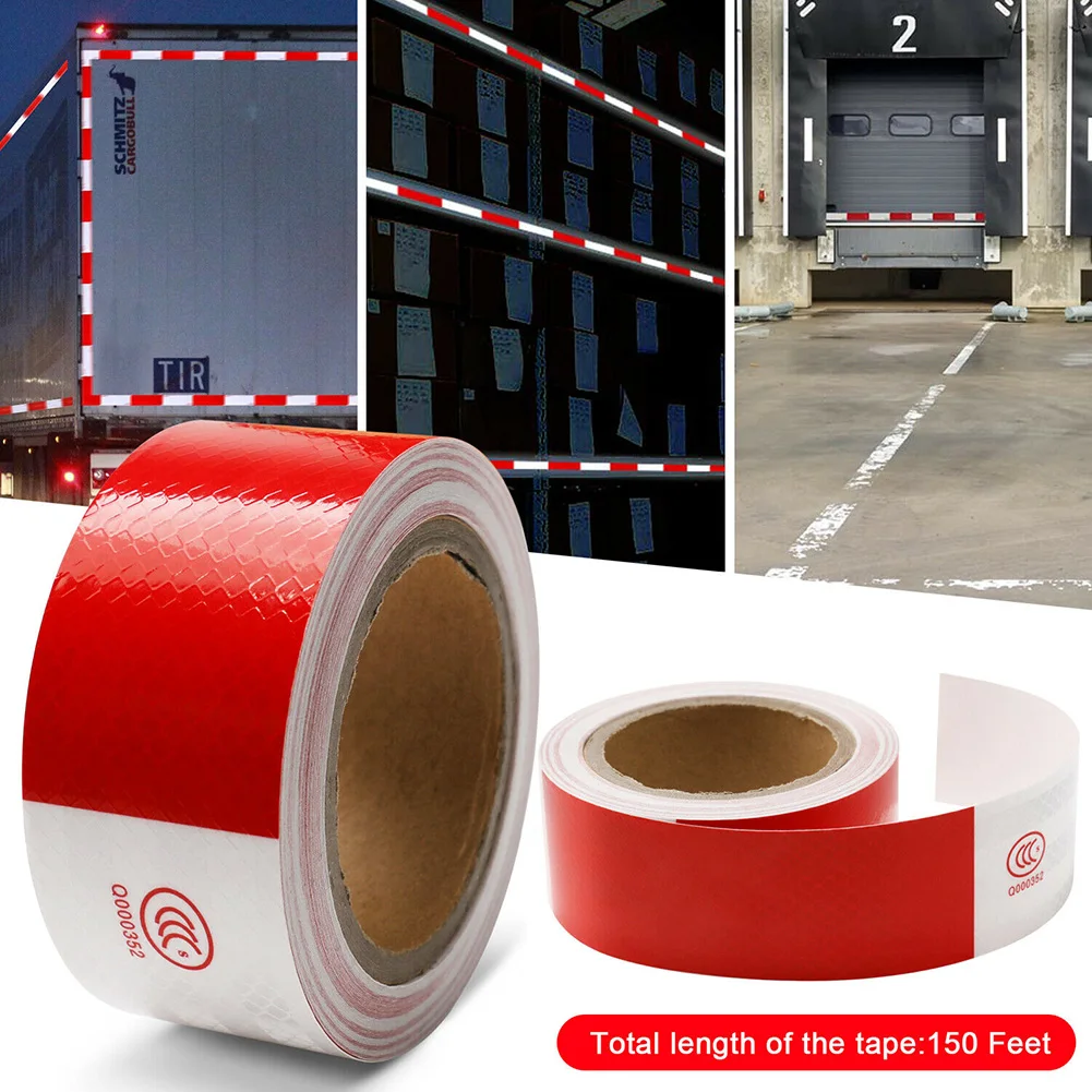 15m*5cm Reflective Safety Tape Warning Sticker Caution Adhesive Tape Night Light Film Trailer Truck Car Exterior Accessories
15m*5cm Reflective Safety Tape Warning Sticker Caution Adhesive Tape Night Light Film Trailer Truck Car Exterior Accessories