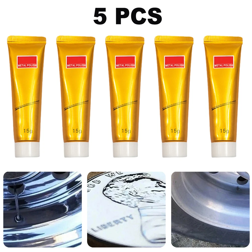 5pcs 15g Metal Polishing Cream Polishing Paste Rust Remover Cleaning Cream Polishing Wax Mirror Stainless Steel
5pcs 15g Metal Polishing Cream Polishing Paste Rust Remover Cleaning Cream Polishing Wax Mirror Stainless Steel