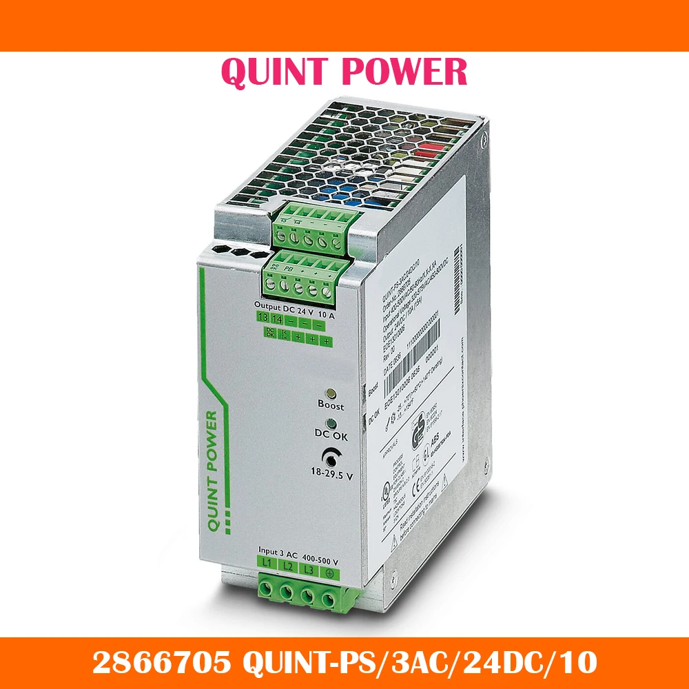 

New 2866705 QUINT-PS/3AC/24DC/10 QUINT POWER 24VDC/10A Switching Power Supply Work Fine High Quality Fast Ship