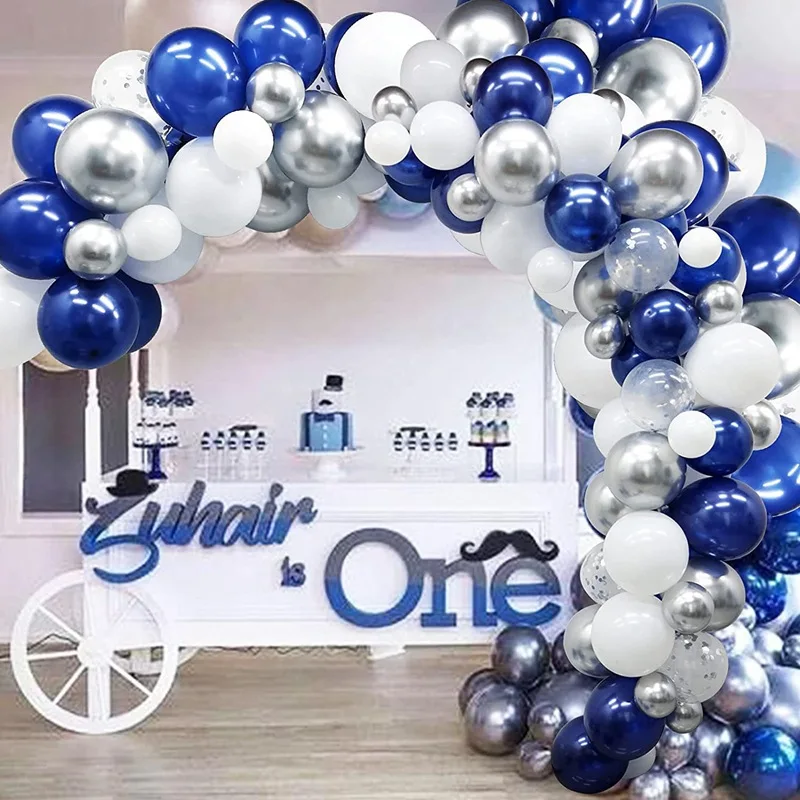 CHEEREVEAL Navy Blue Silver Latex Balloons Garland Arch Kit Graduation Baby Shower Wedding Birthday Party Decoration Supplies
CHEEREVEAL Navy Blue Silver Latex Balloons Garland Arch Kit Graduation Baby Shower Wedding Birthday Party Decoration Supplies