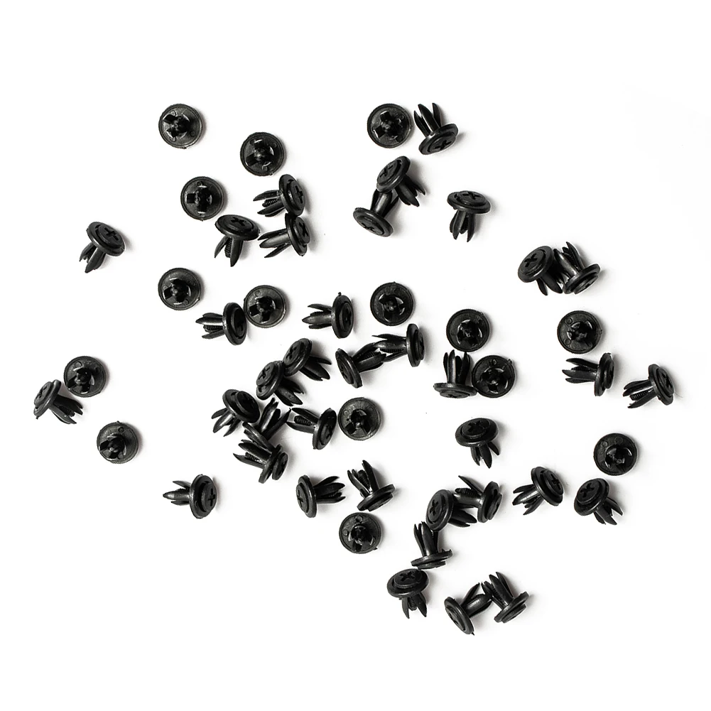 50pcs Universal Clips Plastic Black Radiator Yoke Fender Bumper Splash Shield Retainer Mud Flap Rivets Fastener
50pcs Universal Clips Plastic Black Radiator Yoke Fender Bumper Splash Shield Retainer Mud Flap Rivets Fastener