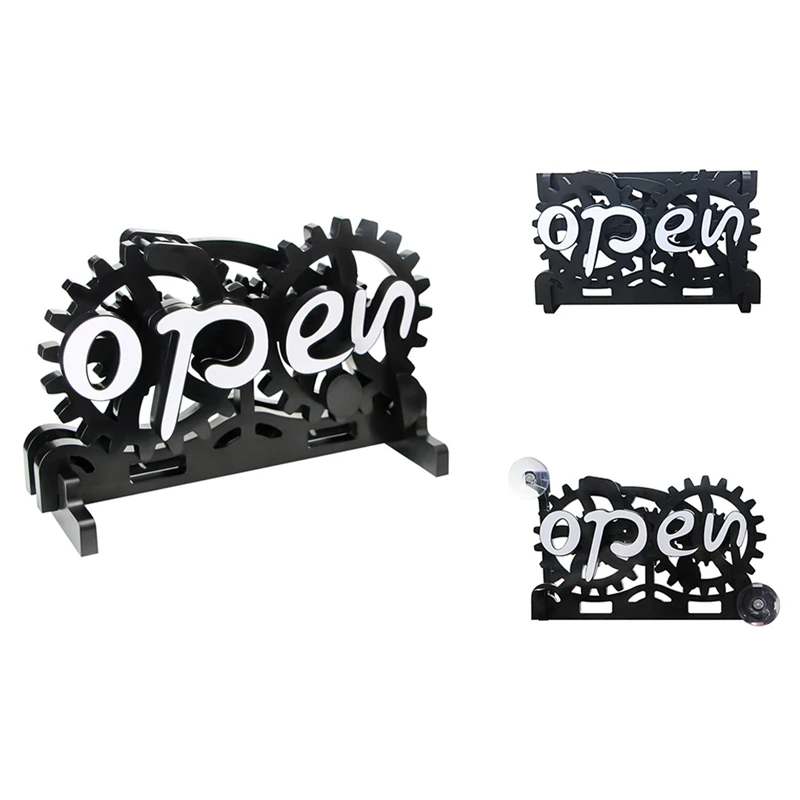 Open-Closed Sign Board Hanging Door Sign Creative Gear Turn Over For Shop Restaurant Bar Hotels Cafes
Open-Closed Sign Board Hanging Door Sign Creative Gear Turn Over For Shop Restaurant Bar Hotels Cafes