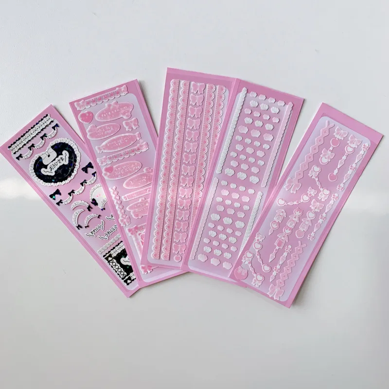 1Pc Pink Chain Lace Bow Sticker Idol Card Album Scrapbooking Diary Decor Scrapbooking Lable Stationery Kawaii Sticker
1Pc Pink Chain Lace Bow Sticker Idol Card Album Scrapbooking Diary Decor Scrapbooking Lable Stationery Kawaii Sticker