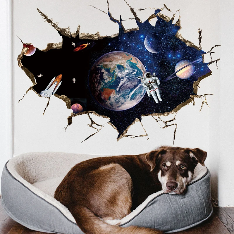 2022 New Astronaut Starry Sky 3D Broken Wall Wall Sticker Living Room Study Bedroom Background Decorative Wall Sticker SSJ276
2022 New Astronaut Starry Sky 3D Broken Wall Wall Sticker Living Room Study Bedroom Background Decorative Wall Sticker SSJ276