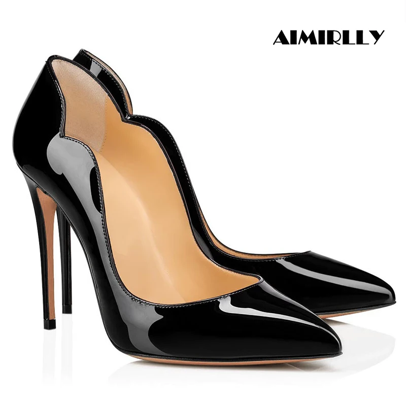 Fashion Women's Pointed Toe High Heels Pumps & Stilettos Curved Ladies Party Evening Dress Shoes Patent Leather
Fashion Women's Pointed Toe High Heels Pumps & Stilettos Curved Ladies Party Evening Dress Shoes Patent Leather