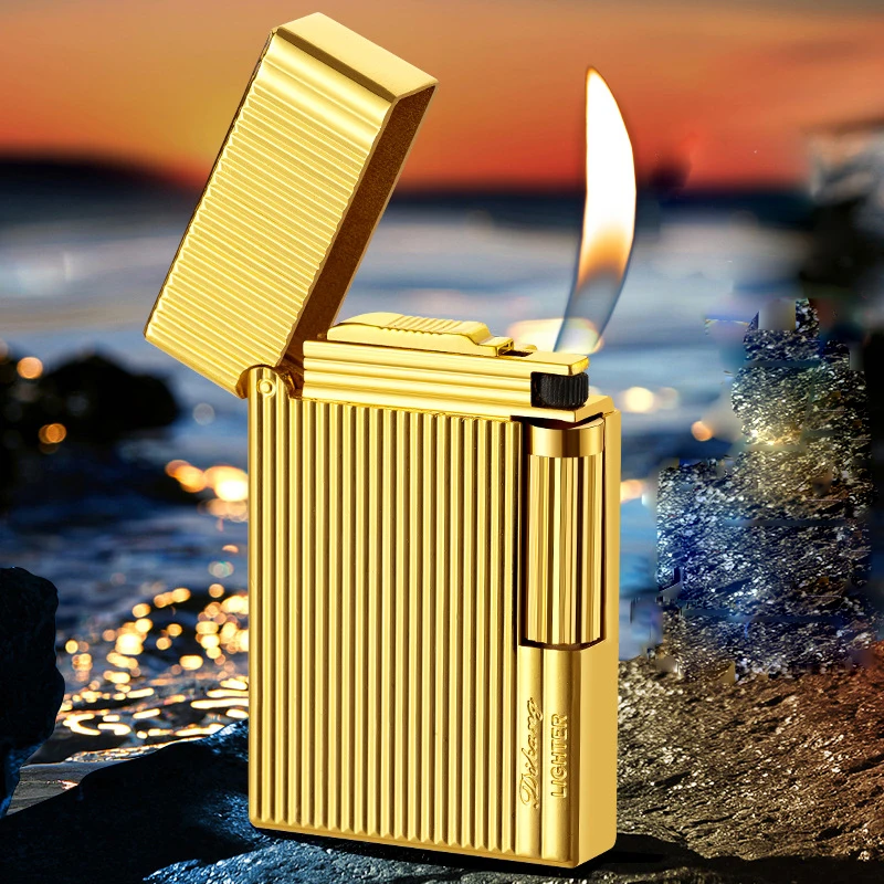 Metal Stripe Loud Lighter Unusual Lighters Cigarette Lighter Creative Wheel Lighter Butane Gas Lighter Open Fire Square Lighter
Metal Stripe Loud Lighter Unusual Lighters Cigarette Lighter Creative Wheel Lighter Butane Gas Lighter Open Fire Square Lighter