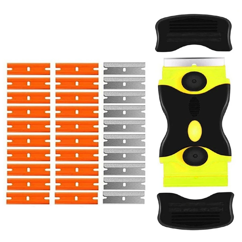31-Piece Multi-Purpose Scraper Scraper Set With 20 Plastic And 10 Metal Blades Scraper Cleaning Tools
31-Piece Multi-Purpose Scraper Scraper Set With 20 Plastic And 10 Metal Blades Scraper Cleaning Tools