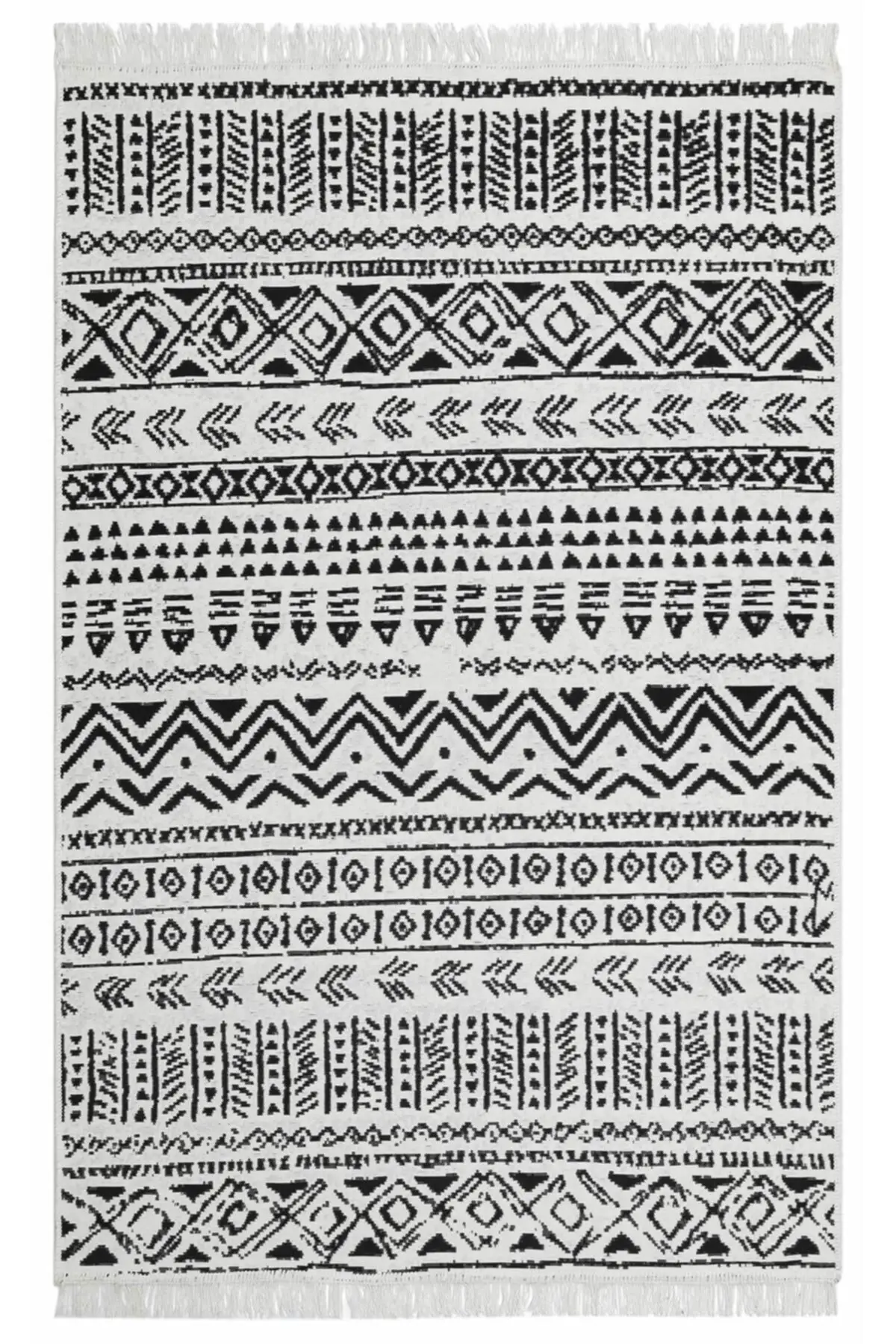 Хлопковый нескользящий ковер, высококачественный богемный ковер, ручная работа, эко-ковер Aria AR 03, черный, 100*200 см 
Хлопковый нескользящий ковер, высококачественный богемный ковер, ручная работа, эко-ковер Aria AR 03, черный, 100*200 см