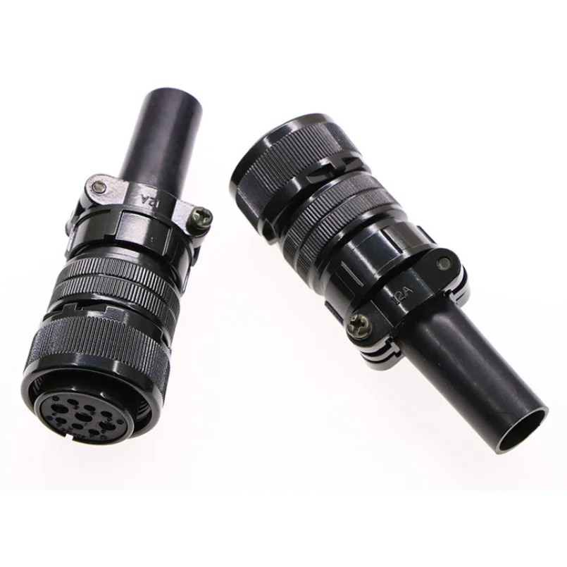 Aviation Plug Connector 9 Core Straight Thread Locking Connector Servo Motor Connector 
Aviation Plug Connector 9 Core Straight Thread Locking Connector Servo Motor Connector