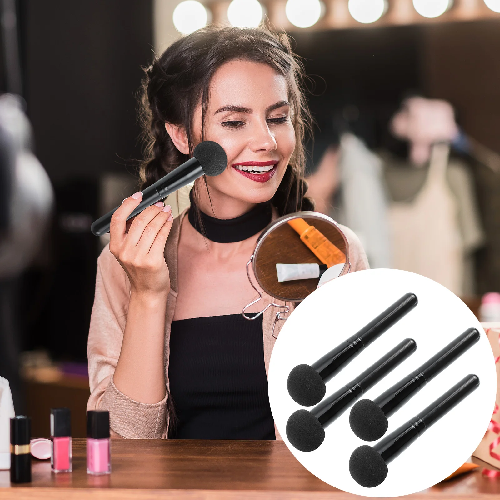 4pcs Sponges Makeup Brush Sponge Mushroom Foundation Sponges Sponge with Handle
4pcs Sponges Makeup Brush Sponge Mushroom Foundation Sponges Sponge with Handle