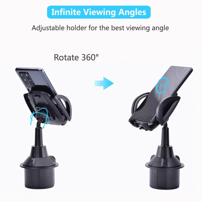 Universal 360 Degree Rotating Car Phone Mount Adjustable Gooseneck Cup Holder Stand Auto Clip Cradle Cell Phone Stand
Universal 360 Degree Rotating Car Phone Mount Adjustable Gooseneck Cup Holder Stand Auto Clip Cradle Cell Phone Stand