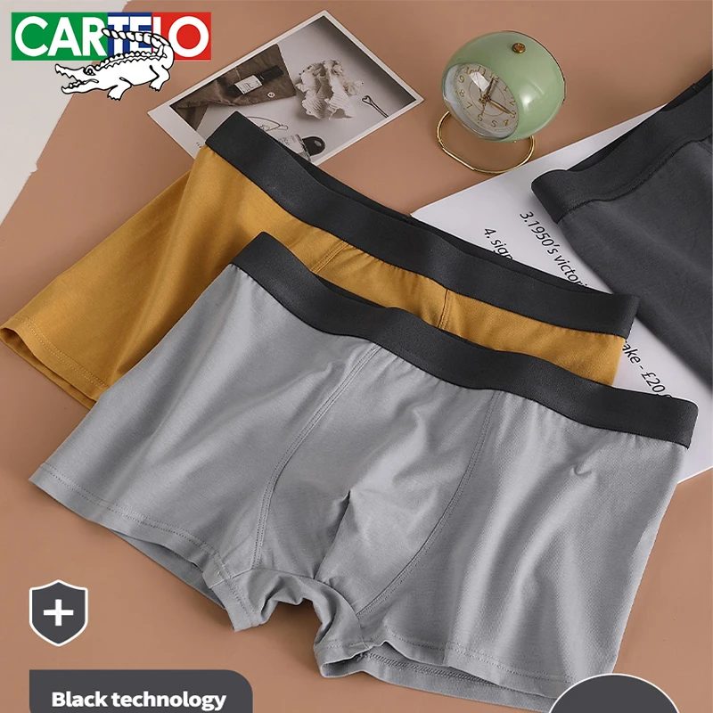 Cartelo Pure Cotton Men Underwear Graphene Antibacterial Boxer Solid Elastic Underpants Breathable Ultrathin 4pcs Male Panties
Cartelo Pure Cotton Men Underwear Graphene Antibacterial Boxer Solid Elastic Underpants Breathable Ultrathin 4pcs Male Panties
