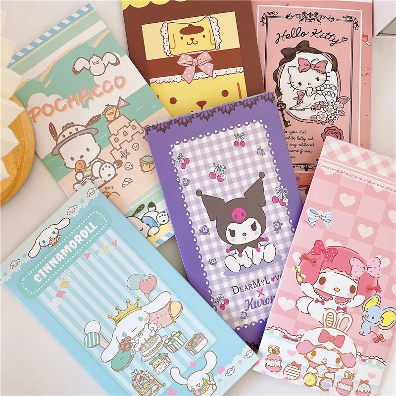 Girl Sanrio Kuromi My Melody Cinnmoroll Sticker Set Kawaii Anime Kitty Pompom Purin Pochacco Sticker Card Combination Stationery
Girl Sanrio Kuromi My Melody Cinnmoroll Sticker Set Kawaii Anime Kitty Pompom Purin Pochacco Sticker Card Combination Stationery