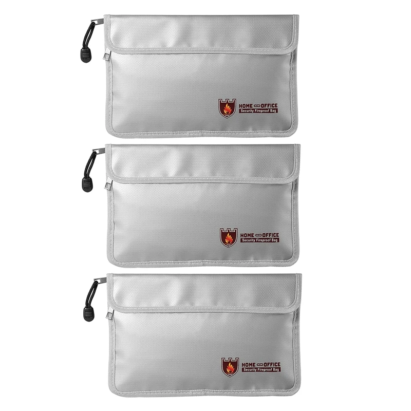 3X Fireproof Document Bag,Waterproof And Fireproof Money Bag With Zipper,Fireproof Safe Storage Pouch For Passport Ect.
3X Fireproof Document Bag,Waterproof And Fireproof Money Bag With Zipper,Fireproof Safe Storage Pouch For Passport Ect.