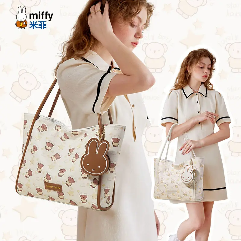 Miffy Anime Tote Bag Women Cute Sweet Cartoon Shoulder Bag Large Capacity Fashion Versatile One Shoulder Bag Handbag Kids Gift
Miffy Anime Tote Bag Women Cute Sweet Cartoon Shoulder Bag Large Capacity Fashion Versatile One Shoulder Bag Handbag Kids Gift
