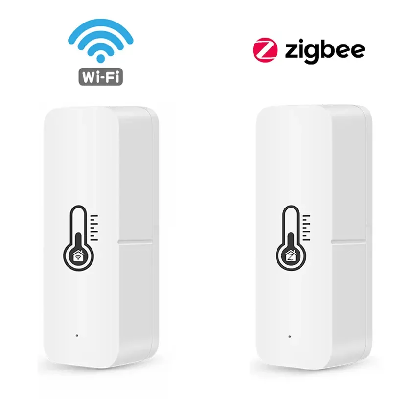 Смарт-датчик температуры и влажности ZigBee 3,0, Wi-Fi, работает с приложением Alexa Google Home
Смарт-датчик температуры и влажности ZigBee 3,0, Wi-Fi, работает с приложением Alexa Google Home