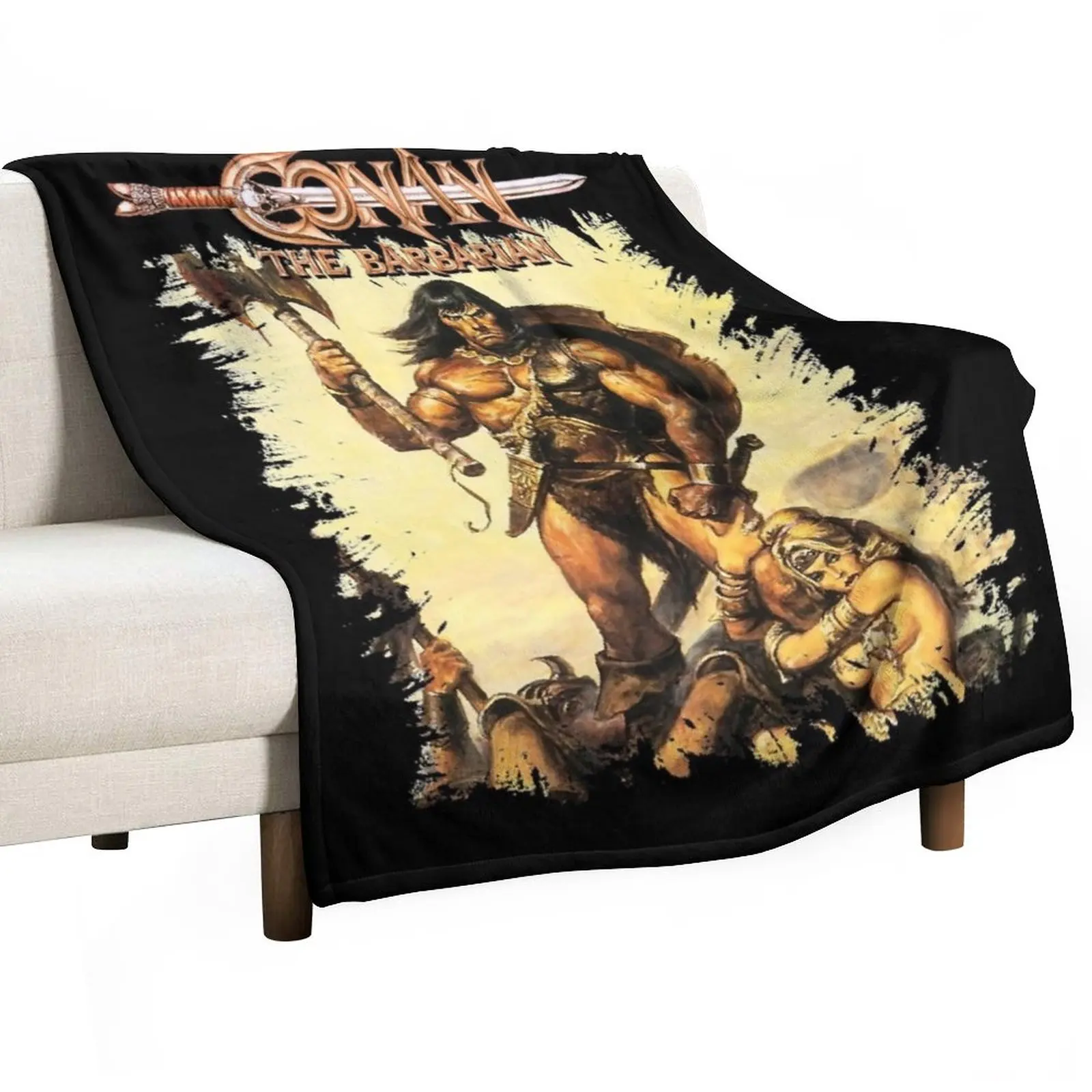 

Одеяло Conan the насыщенное барбаром, тепловое одеяло для дивана, тонкие мягкие пледовые одеяла для диванов