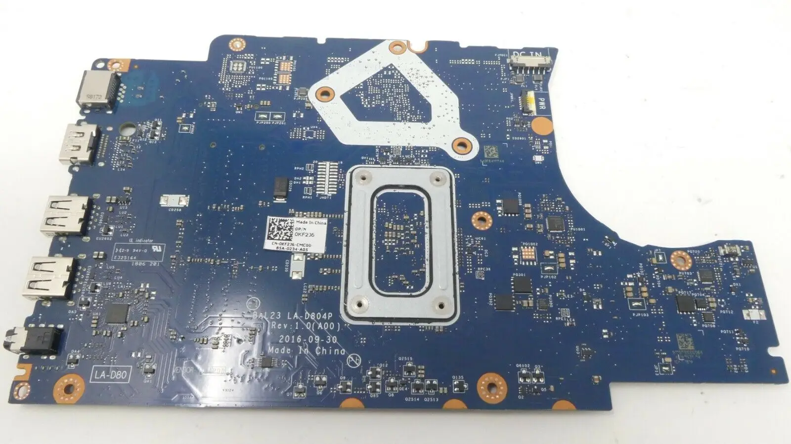 Оригинальная материнская плата для ноутбука DELL Inspiron 5565 5765 A9 CPU KF2J6 0KF2J6 
Оригинальная материнская плата для ноутбука DELL Inspiron 5565 5765 A9 CPU KF2J6 0KF2J6