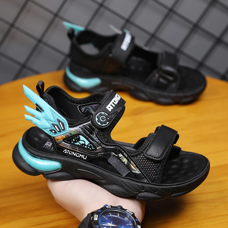 Trendy Mecha Style Mid-Sole Massage Boys Sandals Summer Open Toe Magic Kids Beach Sandals Size 28-37 Children Sport Sandasl
Trendy Mecha Style Mid-Sole Massage Boys Sandals Summer Open Toe Magic Kids Beach Sandals Size 28-37 Children Sport Sandasl