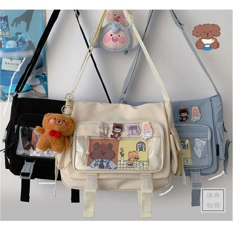Korean version female cross bag female backpack college large capacity single shoulder versatile student school postman Tote Bag
Korean version female cross bag female backpack college large capacity single shoulder versatile student school postman Tote Bag