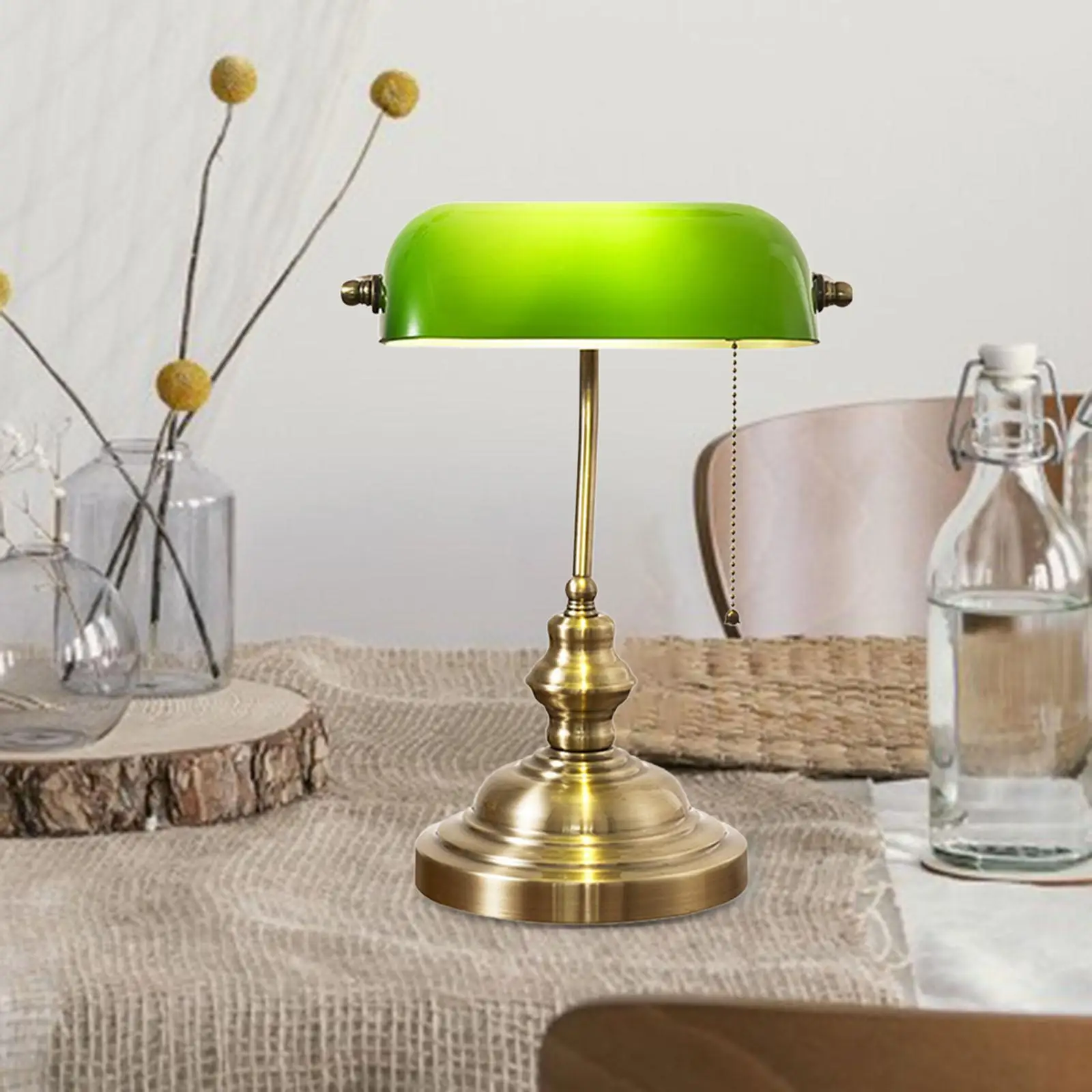 Retro Style Banker Desk Lamp Green Lamp Shade Plug in Fixture E27 Base Table Light for Workplace Home Restaurant Office EU Plug
Retro Style Banker Desk Lamp Green Lamp Shade Plug in Fixture E27 Base Table Light for Workplace Home Restaurant Office EU Plug
