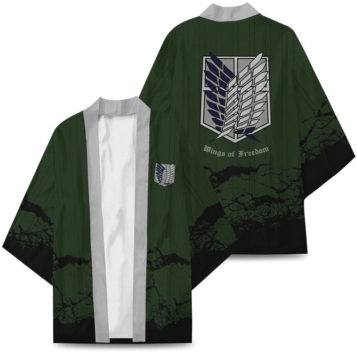 FashionAnime attack on titan levi ackerman eren jaeger cosplay costumes cardigan kimono Women men scout regiment cloak haori bat
FashionAnime attack on titan levi ackerman eren jaeger cosplay costumes cardigan kimono Women men scout regiment cloak haori bat