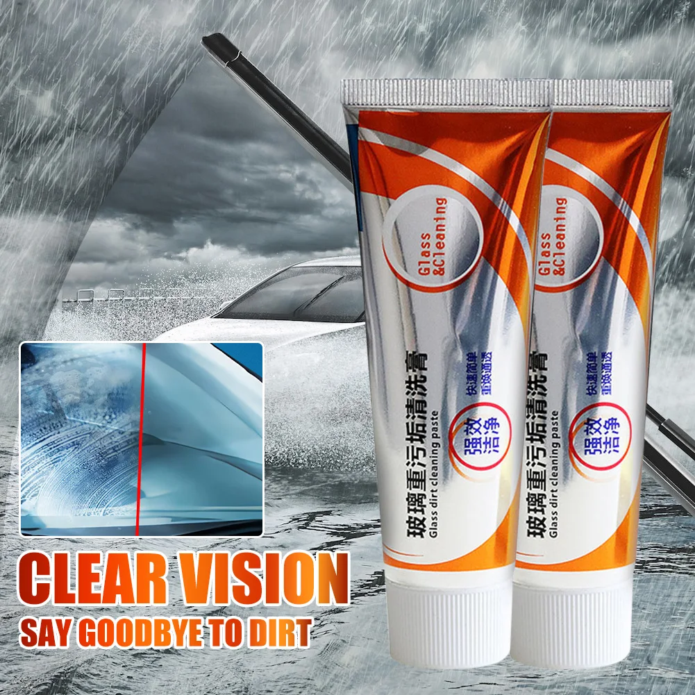50g Car Glass Oil Film Removing Paste Windshield Cleaner Car Cleaning Tool for Auto Windscreen Bathroom Window Glass with Sponge
50g Car Glass Oil Film Removing Paste Windshield Cleaner Car Cleaning Tool for Auto Windscreen Bathroom Window Glass with Sponge