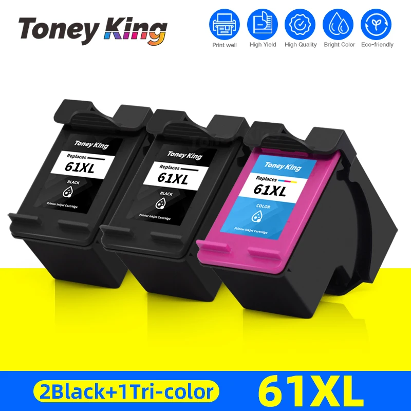 Восстановленный TONEY KING 3x для HP61 XL 61 XL, черный цвет, чернильные картриджи для HP Deskjet 2050 1000 1050 1051 1510 1512 1055 2510
Восстановленный TONEY KING 3x для HP61 XL 61 XL, черный цвет, чернильные картриджи для HP Deskjet 2050 1000 1050 1051 1510 1512 1055 2510
