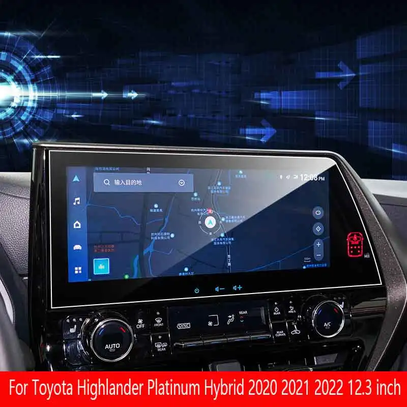 Для Toyota Highlander Platinum Hybrid 2020 2021 2022 12,3 дюймов Автомобильный GPS навигатор Закаленное стекло Защитная пленка для экрана аксессуары
Для Toyota Highlander Platinum Hybrid 2020 2021 2022 12,3 дюймов Автомобильный GPS навигатор Закаленное стекло Защитная пленка для экрана аксессуары
