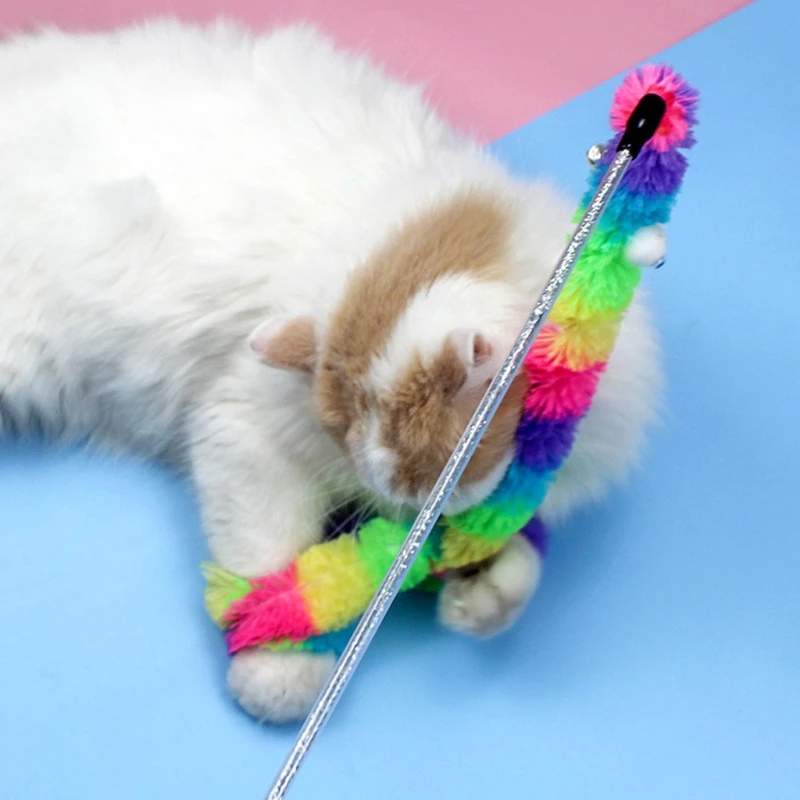 Stick Kitten Play Wand Toys for cats Interactive Play Wand with Feather Lifelike with Bell Funny Kitten Wand Y5GB
Stick Kitten Play Wand Toys for cats Interactive Play Wand with Feather Lifelike with Bell Funny Kitten Wand Y5GB