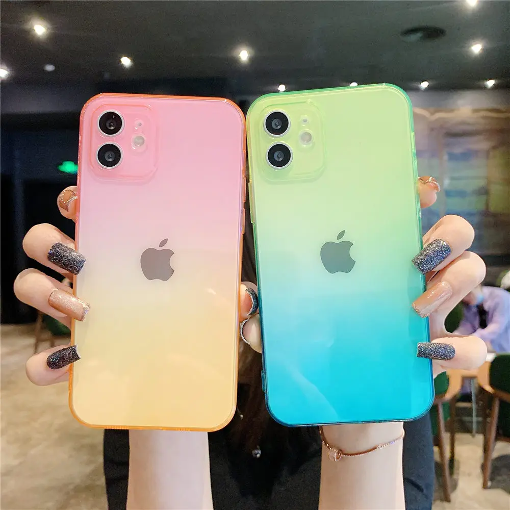 Luxury Soft Back Cover For iPhone 13 12 Pro Max Mini Case Fashion Gradient Phone Cases For iPhone 11 Pro 6 7 8 Plus X XS Max XR
Luxury Soft Back Cover For iPhone 13 12 Pro Max Mini Case Fashion Gradient Phone Cases For iPhone 11 Pro 6 7 8 Plus X XS Max XR