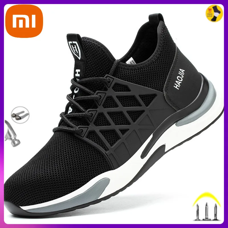 Xiaomi Men's Slip Resistant Relaxed-Fit Work Shoes Steel Toe Construction Sneaker Breathable Lightweight Anti-smash Safety Boots
Xiaomi Men's Slip Resistant Relaxed-Fit Work Shoes Steel Toe Construction Sneaker Breathable Lightweight Anti-smash Safety Boots