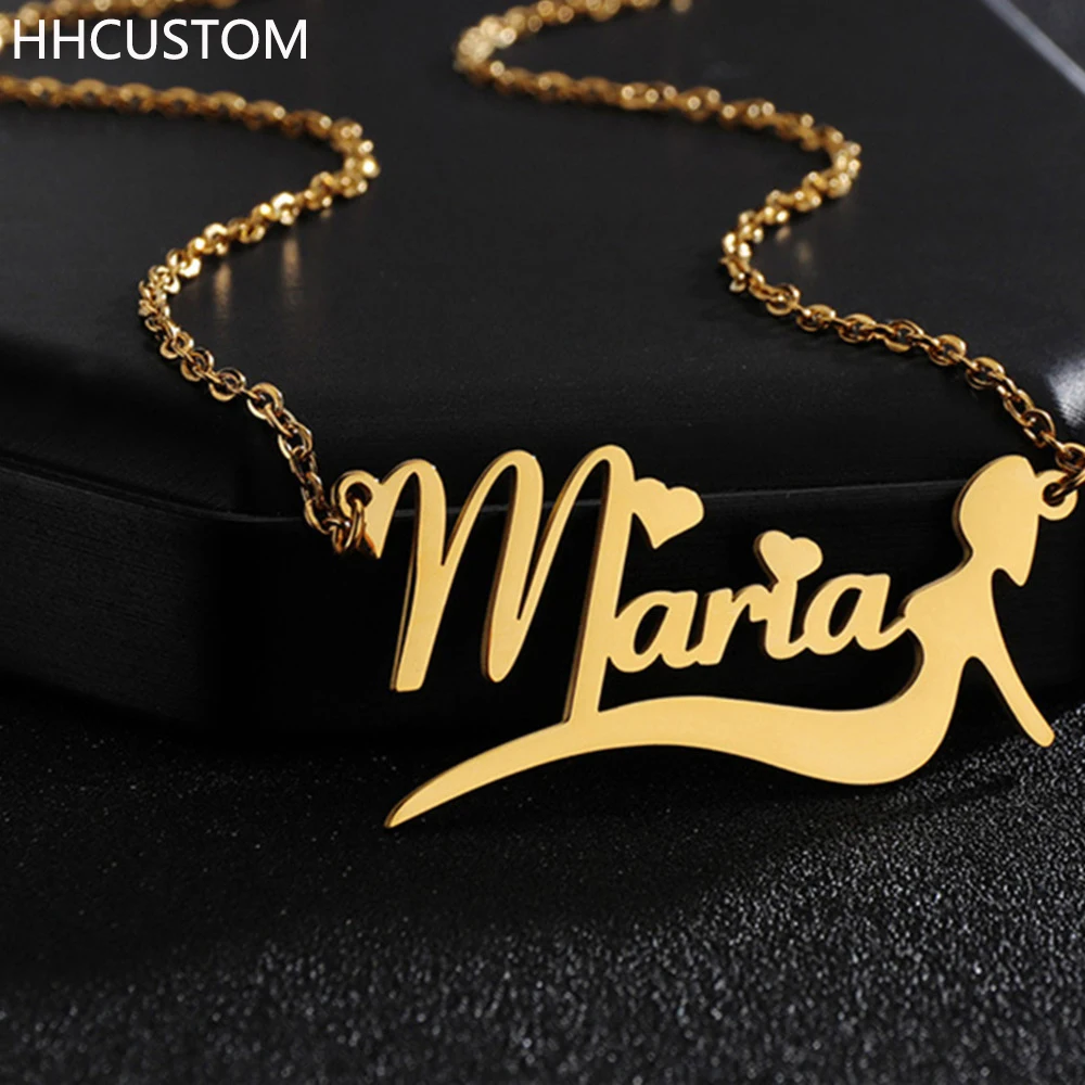 HHCUSTOM Custom Name Necklaces Personality Stainless Steel Chain Gold Nameplate Pendant Choker For Women Jewelry Birthday Gifts
HHCUSTOM Custom Name Necklaces Personality Stainless Steel Chain Gold Nameplate Pendant Choker For Women Jewelry Birthday Gifts