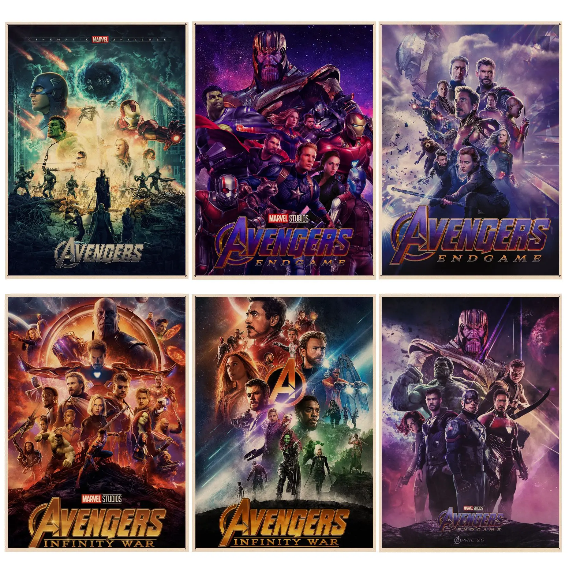 Disney Marvel Movie Classic Movie Posters Kraft Paper Prints and Posters Kawaii room decor
Disney Marvel Movie Classic Movie Posters Kraft Paper Prints and Posters Kawaii room decor