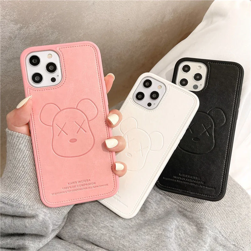 Cartoon Fashion leather Bear Cases For iPhone 13 12 11 Pro Max XR XS MAX 8 X 7 2022 All-Inclusive Shockproof Silicone Soft Case
Cartoon Fashion leather Bear Cases For iPhone 13 12 11 Pro Max XR XS MAX 8 X 7 2022 All-Inclusive Shockproof Silicone Soft Case