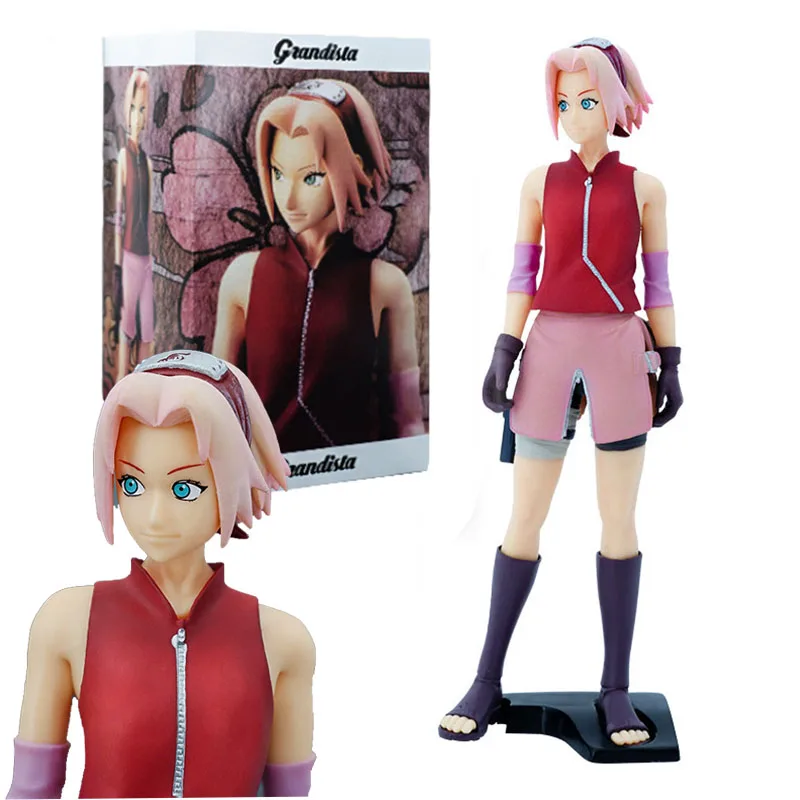 

26cm Haruno Sakura Naruto Figure Anime Shippuden Action Figure Standing Position Model Toys Collection Dolls Gifts