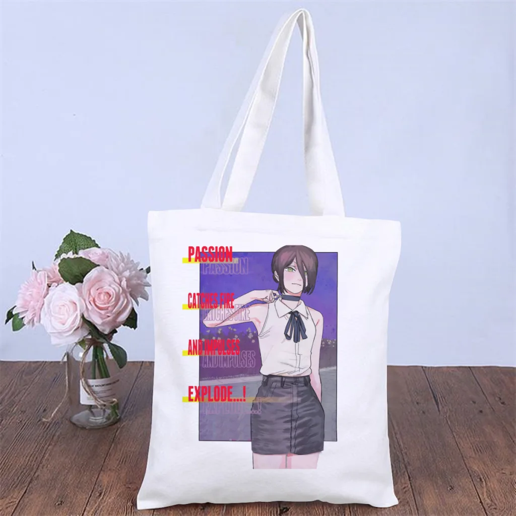 Reze Chapter CoverHandbag Chainsaw Man Denji Manga Shoulder Canva Bag Unisex Pocket Double Print Shopper HandBag Kawaii Tote Bag
Reze Chapter CoverHandbag Chainsaw Man Denji Manga Shoulder Canva Bag Unisex Pocket Double Print Shopper HandBag Kawaii Tote Bag