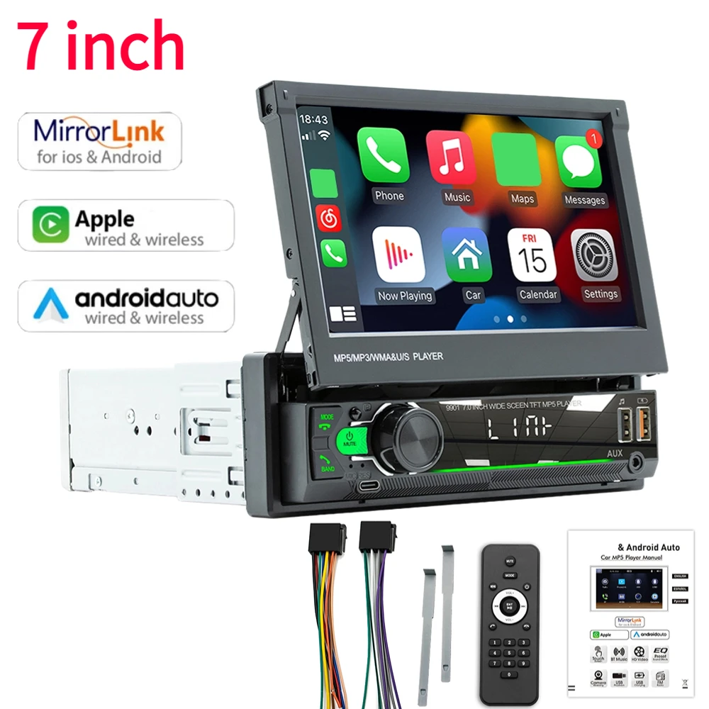 Автомобильная Беспроводная мультимедийная система Carplay, Android, 7-дюймовый автомобильный радиоприемник, Bluetooth, поддержка HD, mp5-плеер, сенсорный экран, Wi-Fi, USB, TF
Автомобильная Беспроводная мультимедийная система Carplay, Android, 7-дюймовый автомобильный радиоприемник, Bluetooth, поддержка HD, mp5-плеер, сенсорный экран, Wi-Fi, USB, TF
