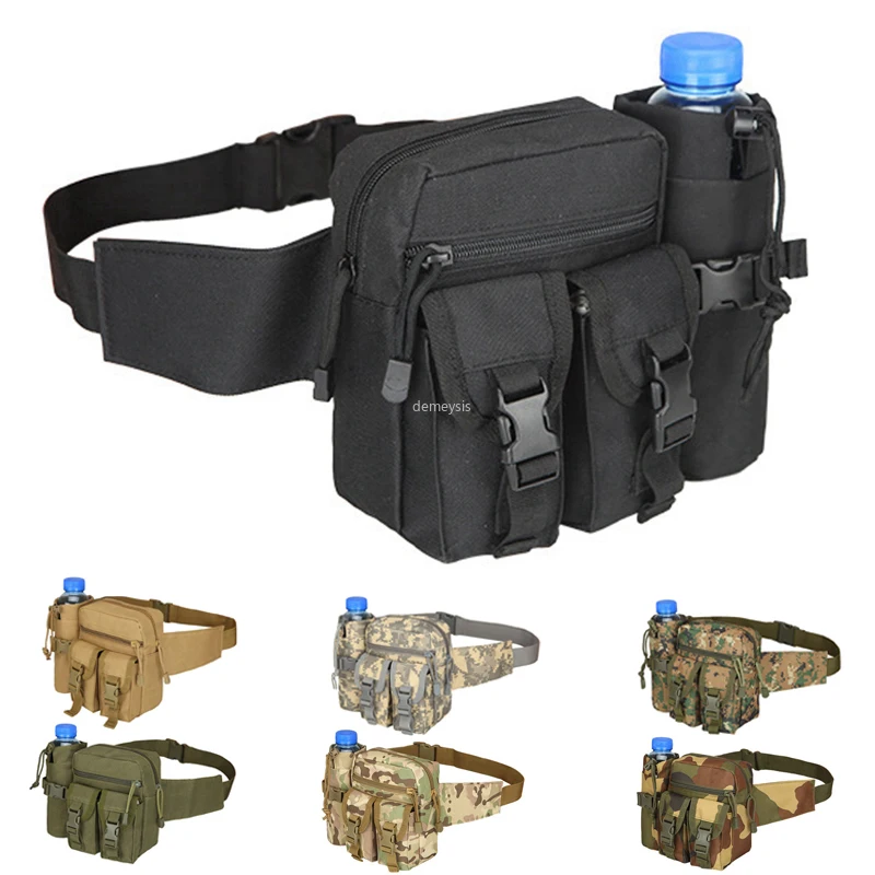 Outdoor Hunting Waist Packs Detachable Kettle Bag Adjustable Tactical Military Sports Water Bag Pouch Hiking Climbing Waist Bags
Outdoor Hunting Waist Packs Detachable Kettle Bag Adjustable Tactical Military Sports Water Bag Pouch Hiking Climbing Waist Bags