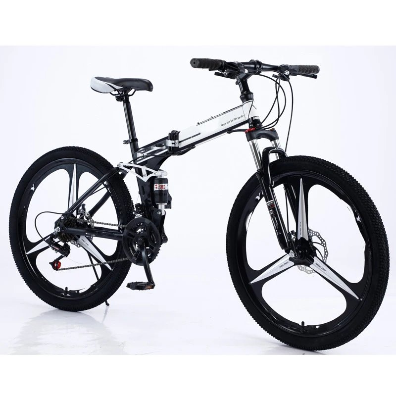 

Складной горный велосипед с регулируемой скоростью, 26 дюймов, из высокоуглеродистой стали, для путешествий по пересеченной местности, для подростков и взрослых