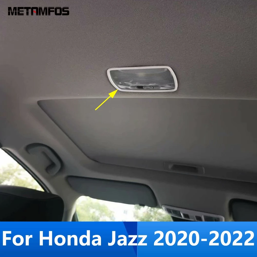 

Накладка на заднюю лампу для чтения для Honda Fit Jazz 2020 2021 2022, декоративная рамка из углеродного волокна, аксессуары для стайлинга автомобиля
