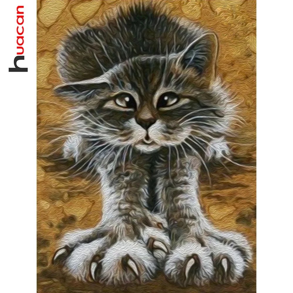 Huacan 5d Diamond Painting Full Drill Cat Embroidery Animal Mosaic Cross Stitch Home Decor Crystal Picture 
Huacan 5d Diamond Painting Full Drill Cat Embroidery Animal Mosaic Cross Stitch Home Decor Crystal Picture