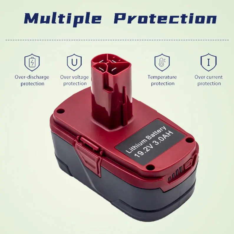 19.2V 3000mAH Rechargeable Li-Ion Battery for Power Tools Craftsman JJY-CRA-130211004 130285003
19.2V 3000mAH Rechargeable Li-Ion Battery for Power Tools Craftsman JJY-CRA-130211004 130285003