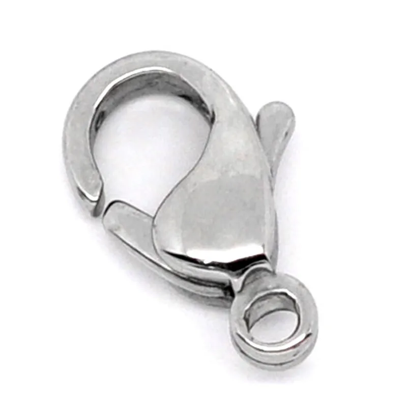 8Seasons 304 Stainless Steel Lobster Clasps Silver Color Hooks DIY Making Necklace Charms Jewelry Findings 12mmx7.5mm,10PCs
8Seasons 304 Stainless Steel Lobster Clasps Silver Color Hooks DIY Making Necklace Charms Jewelry Findings 12mmx7.5mm,10PCs
