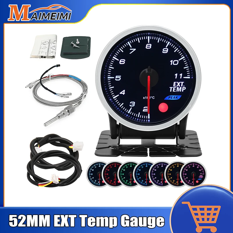 52mm Car Exhaust Temperature Meter With Sensor EGT Exhaust Gas Temp Gauge Exhaust Gas Temp Gauge EXT Gauge For 12V Car Vehicle
52mm Car Exhaust Temperature Meter With Sensor EGT Exhaust Gas Temp Gauge Exhaust Gas Temp Gauge EXT Gauge For 12V Car Vehicle