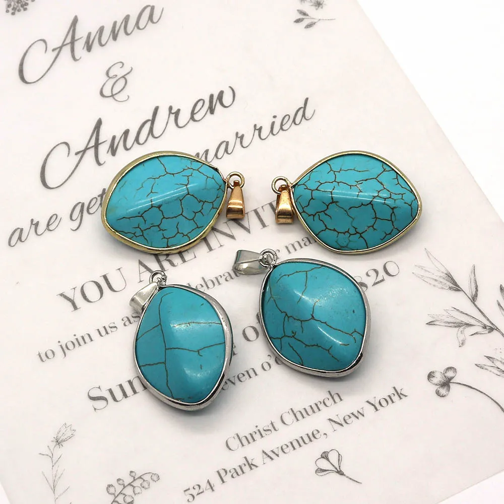 2 Pack Natural Stone Blue Pine Quad Marquise Copper Bound Creative Fashion Jewelry Making DIY Necklace Accessories Gifts 22x33mm
2 Pack Natural Stone Blue Pine Quad Marquise Copper Bound Creative Fashion Jewelry Making DIY Necklace Accessories Gifts 22x33mm